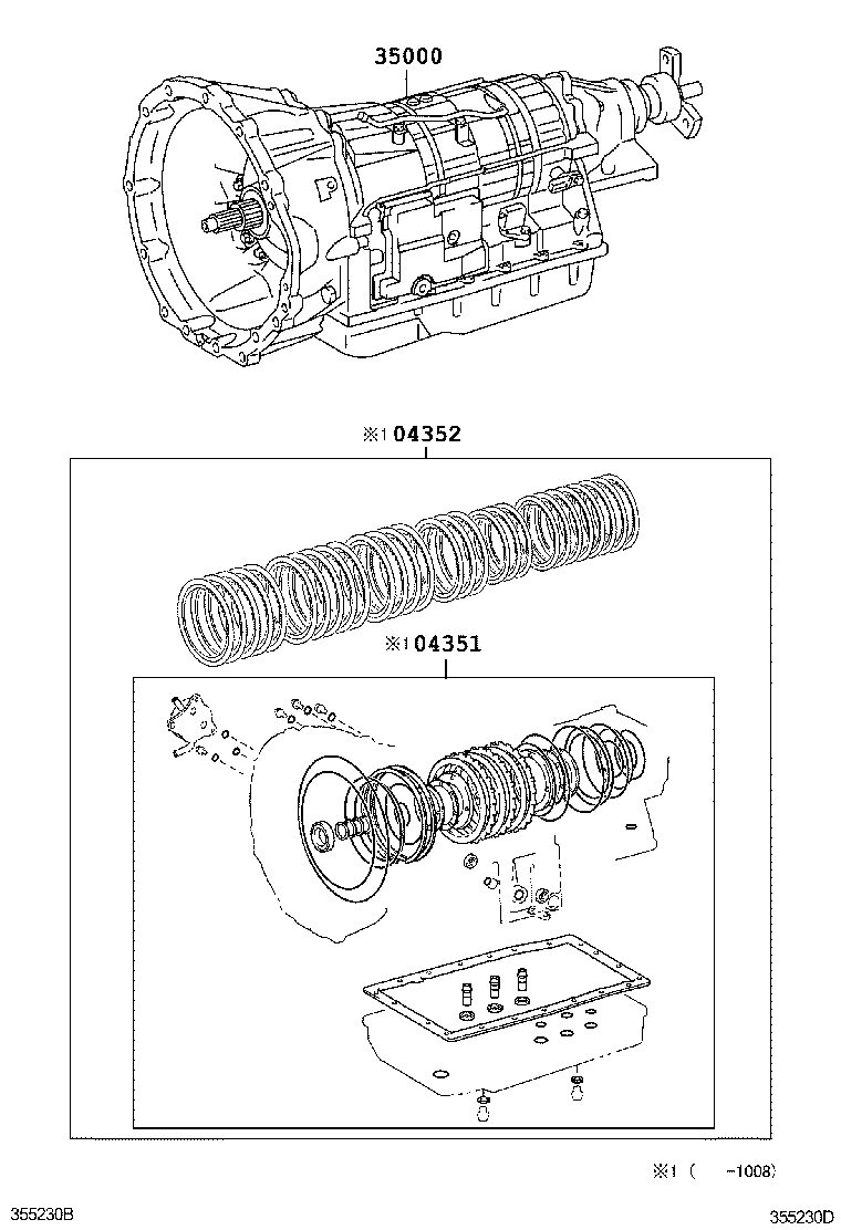  IS250 350 |  TRANSAXLE OR TRANSMISSION ASSY GASKET KIT ATM