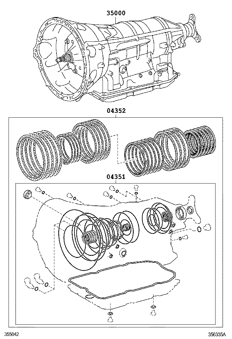  GS30 35 43 460 |  TRANSAXLE OR TRANSMISSION ASSY GASKET KIT ATM