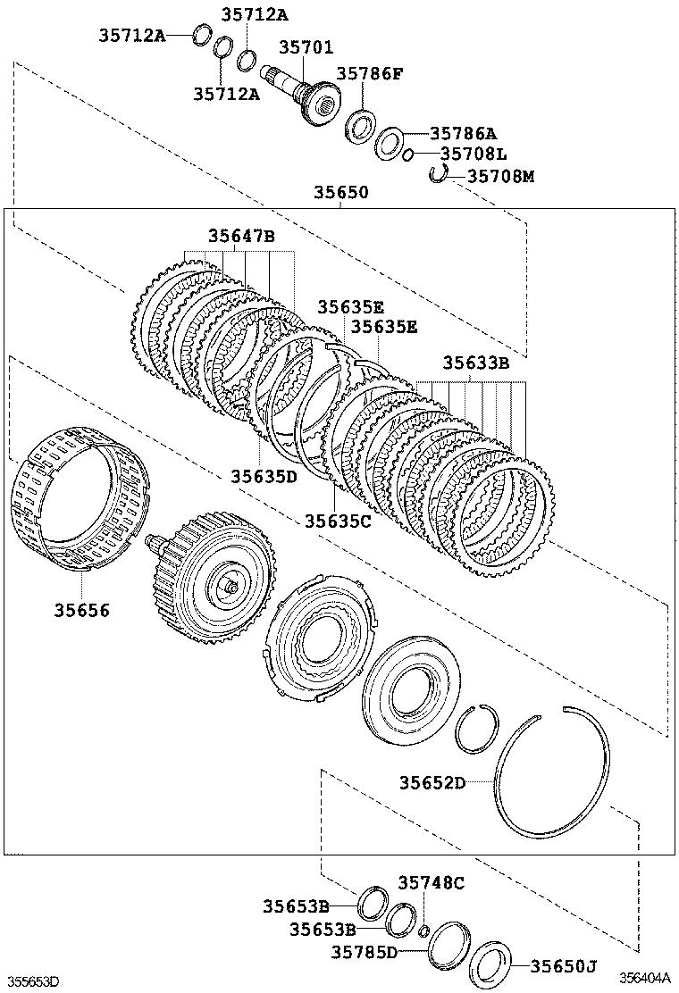  ES350 |  BRAKE BAND MULTIPLE DISC CLUTCH ATM