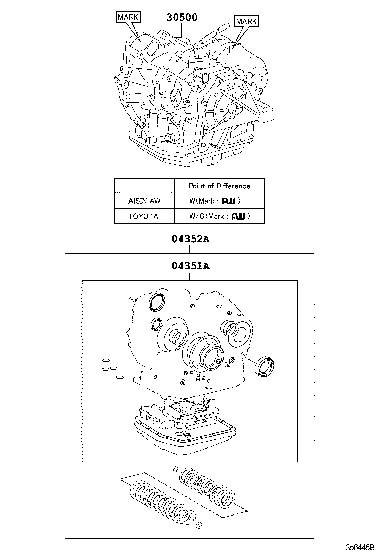  CAMRY NAP |  TRANSAXLE OR TRANSMISSION ASSY GASKET KIT ATM