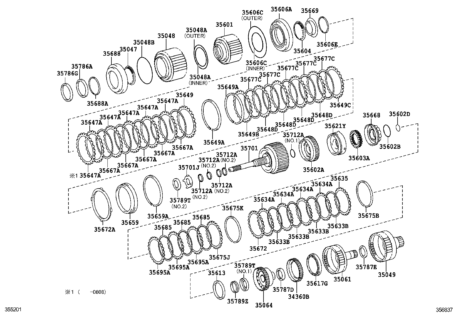  IS250 350 |  BRAKE BAND MULTIPLE DISC CLUTCH ATM