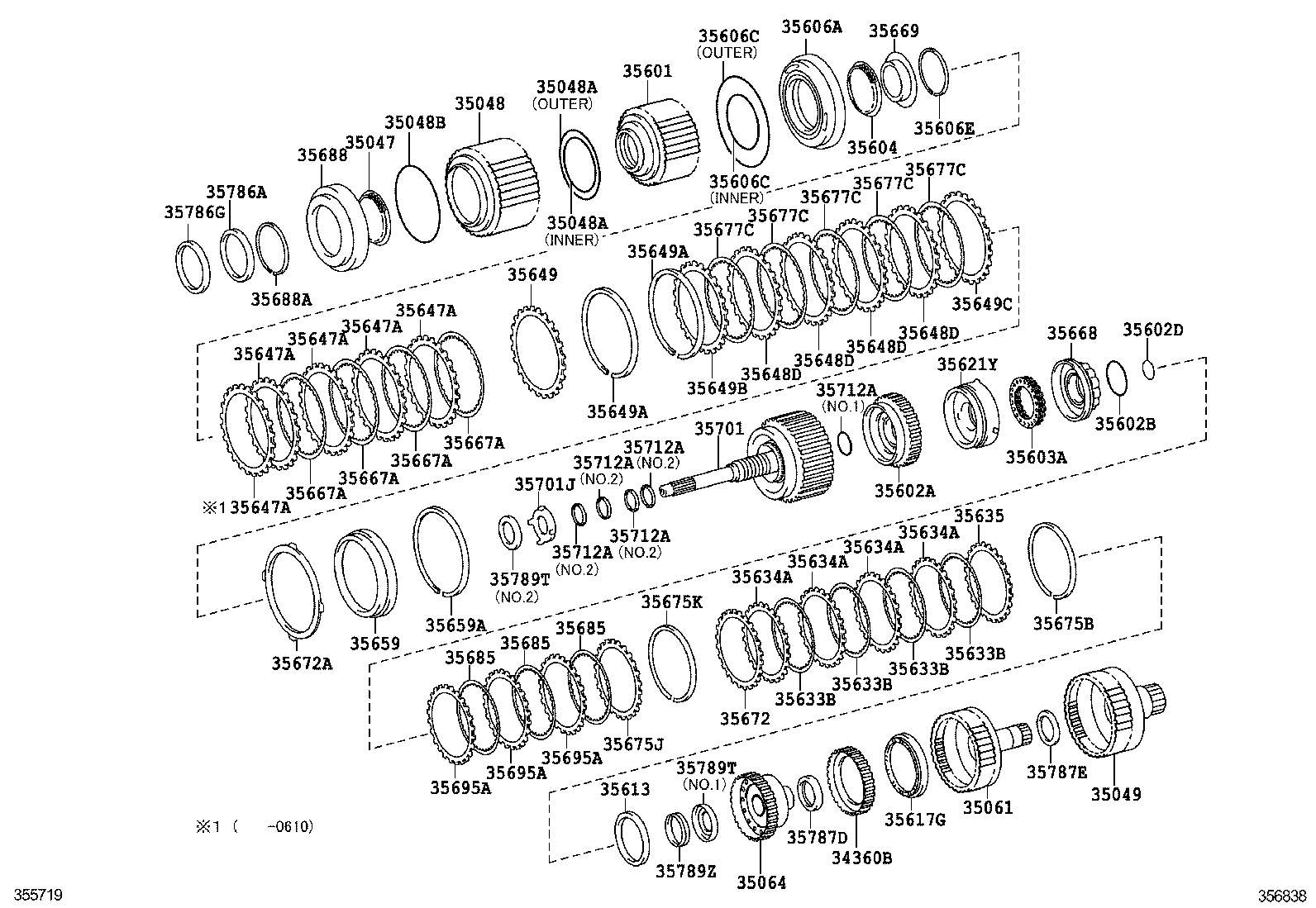  IS250 350 |  BRAKE BAND MULTIPLE DISC CLUTCH ATM