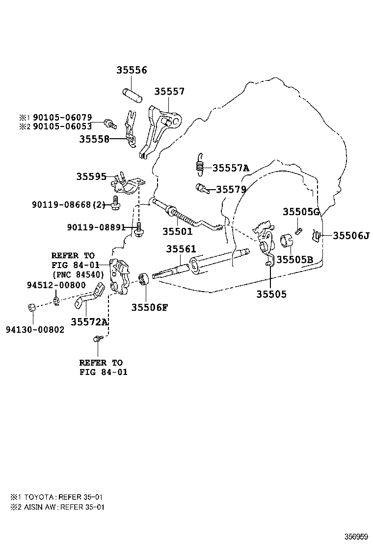  CAMRY NAP |  THROTTLE LINK VALVE LEVER ATM