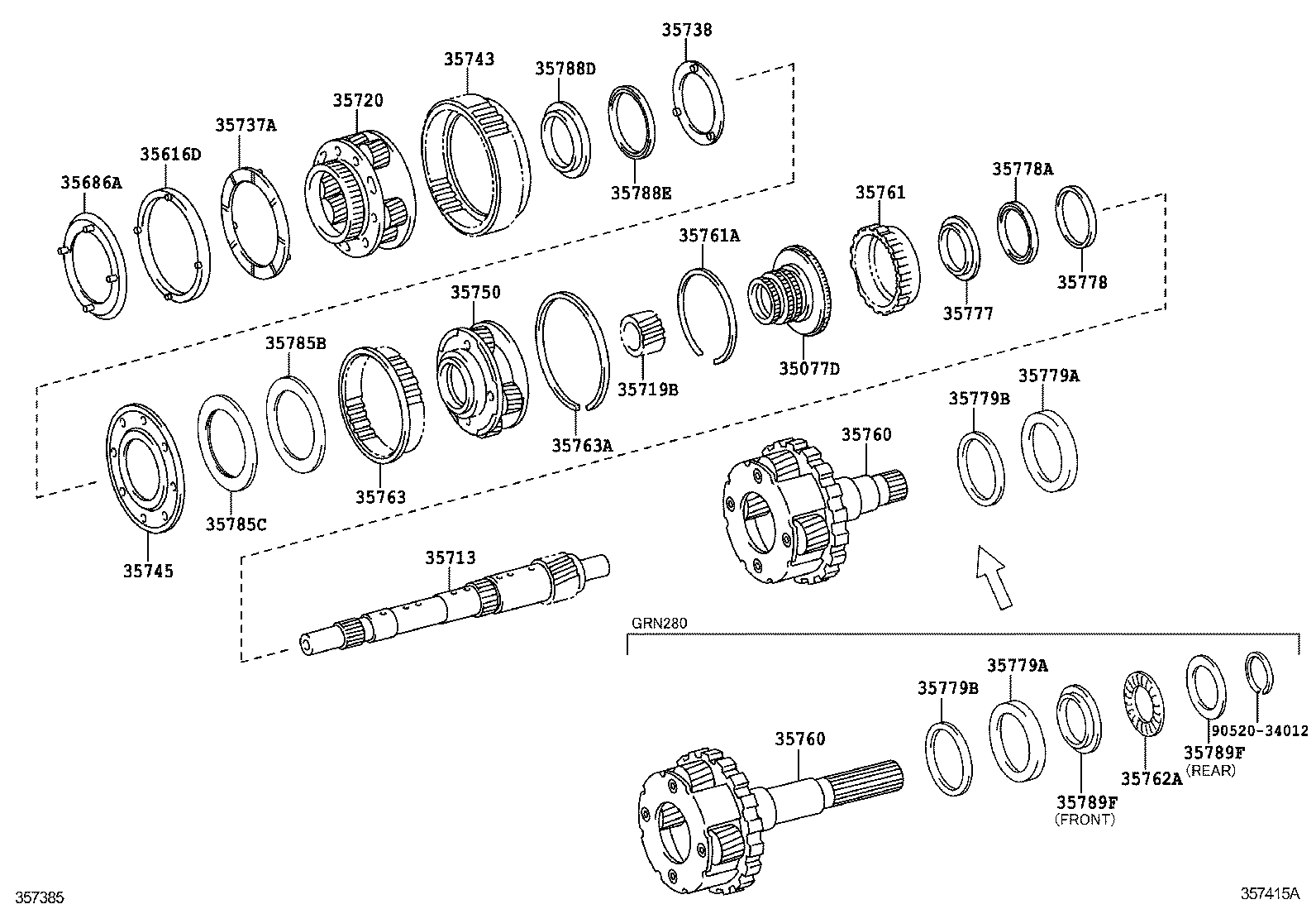  4RUNNER |  PLANETARY GEAR REVERSE PISTON COUNTER GEAR ATM