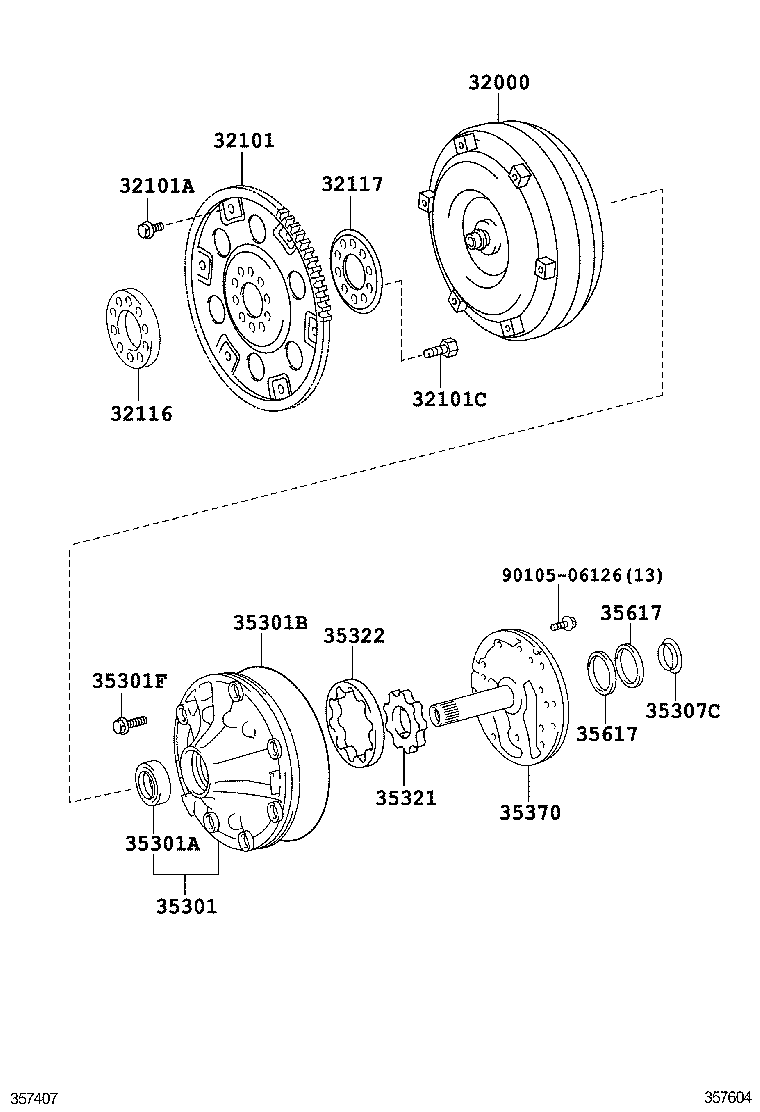  4RUNNER |  TORQUE CONVERTER FRONT OIL PUMP CHAIN ATM