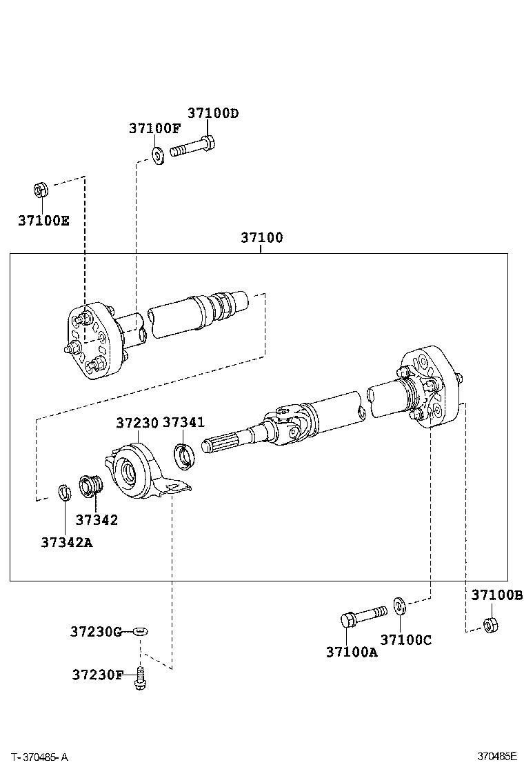  IS250 350 |  PROPELLER SHAFT UNIVERSAL JOINT