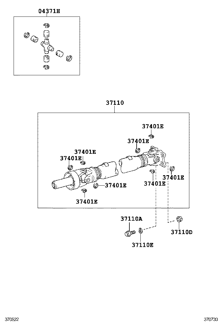  4RUNNER |  PROPELLER SHAFT UNIVERSAL JOINT