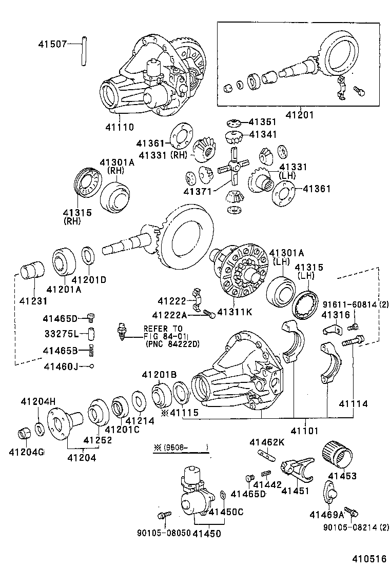  LAND CRUISER 70 |  REAR AXLE HOUSING DIFFERENTIAL