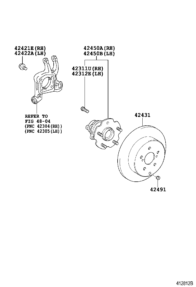  MATRIX |  REAR AXLE SHAFT HUB