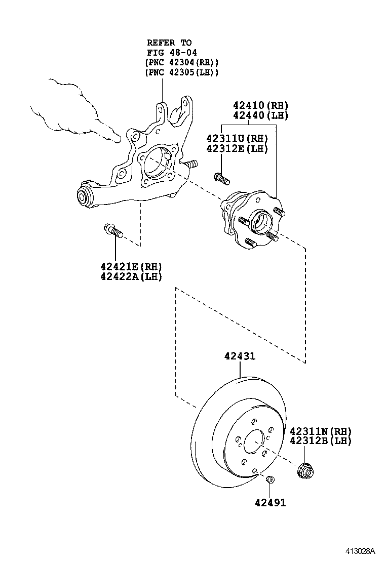  RX350 450H |  REAR AXLE SHAFT HUB