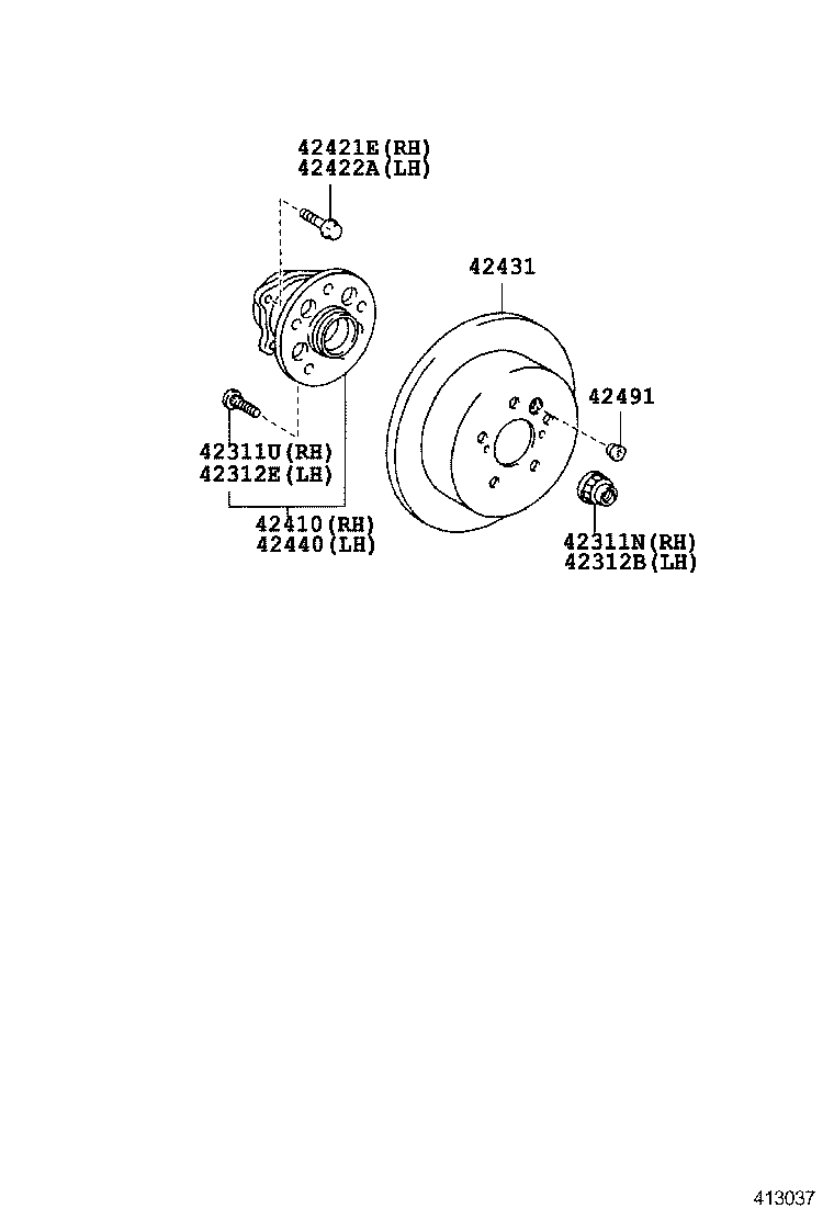  VENZA |  REAR AXLE SHAFT HUB