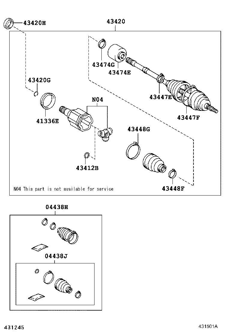  RX350 450H |  FRONT DRIVE SHAFT