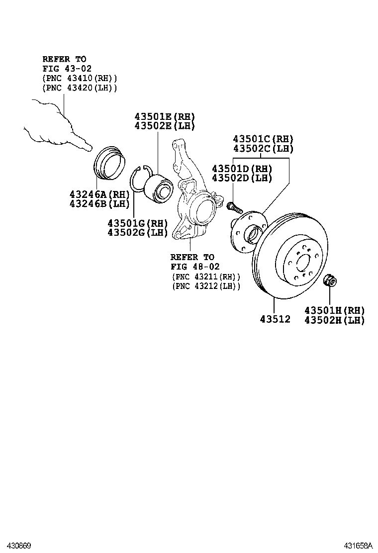  ES350 |  FRONT AXLE HUB