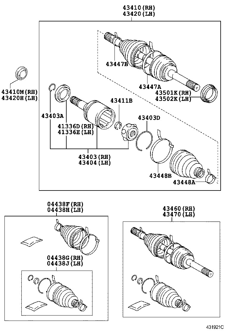  LX570 |  FRONT DRIVE SHAFT