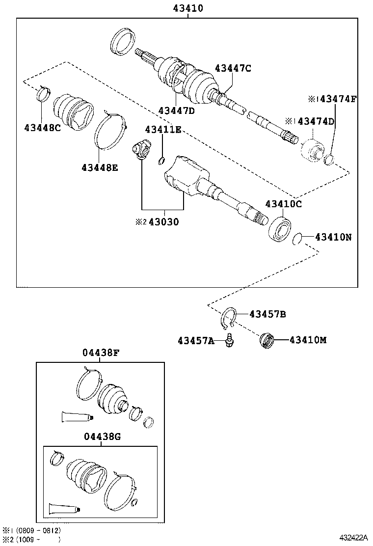  LS600HL |  FRONT DRIVE SHAFT