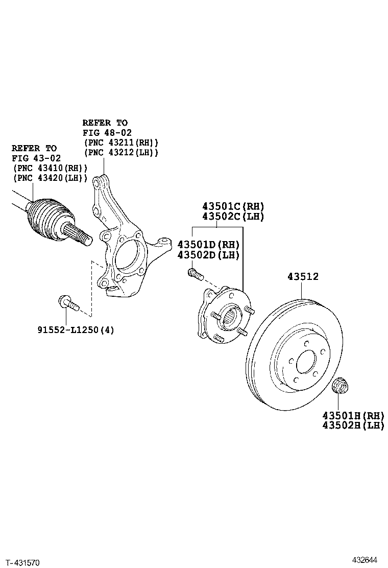  RAV4 EV |  FRONT AXLE HUB