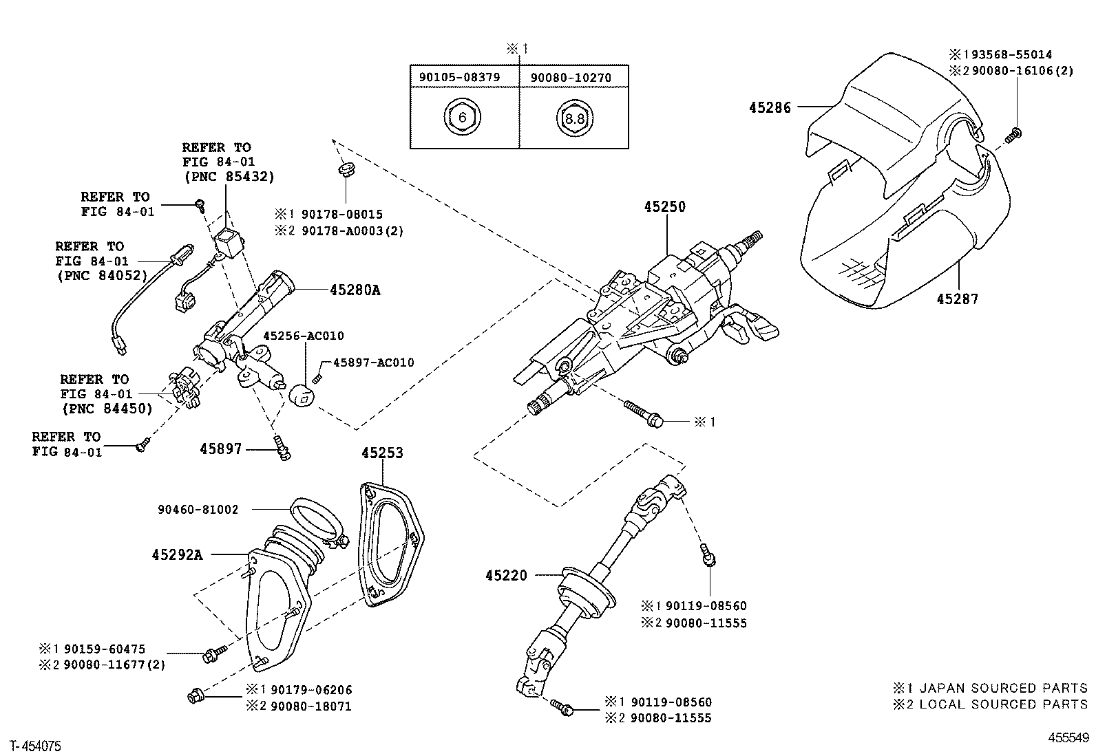  AVALON |  STEERING COLUMN SHAFT