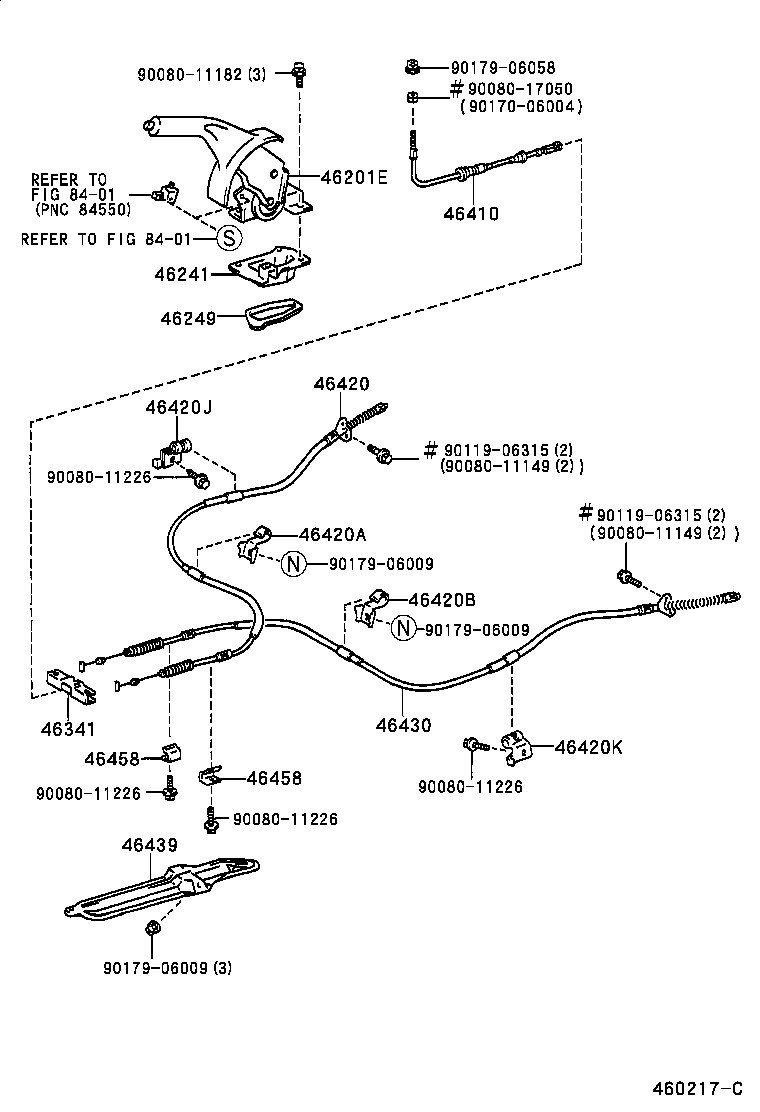  ES300 |  PARKING BRAKE CABLE