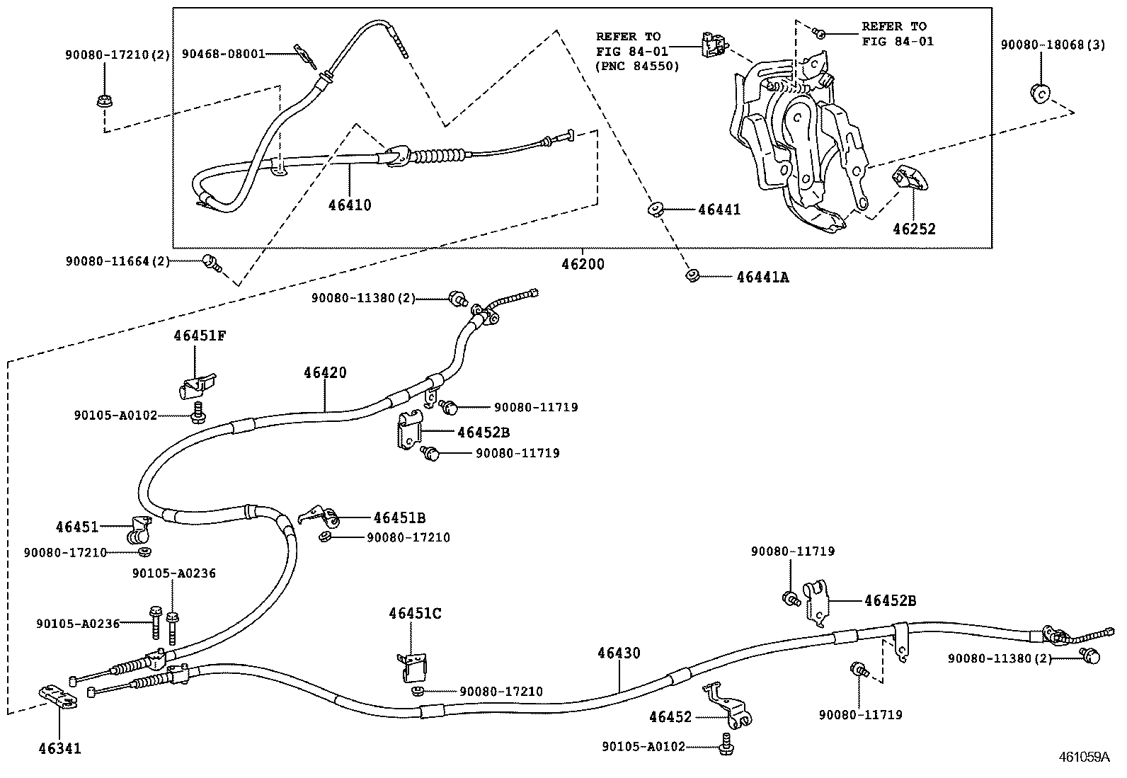  RX350 450H |  PARKING BRAKE CABLE