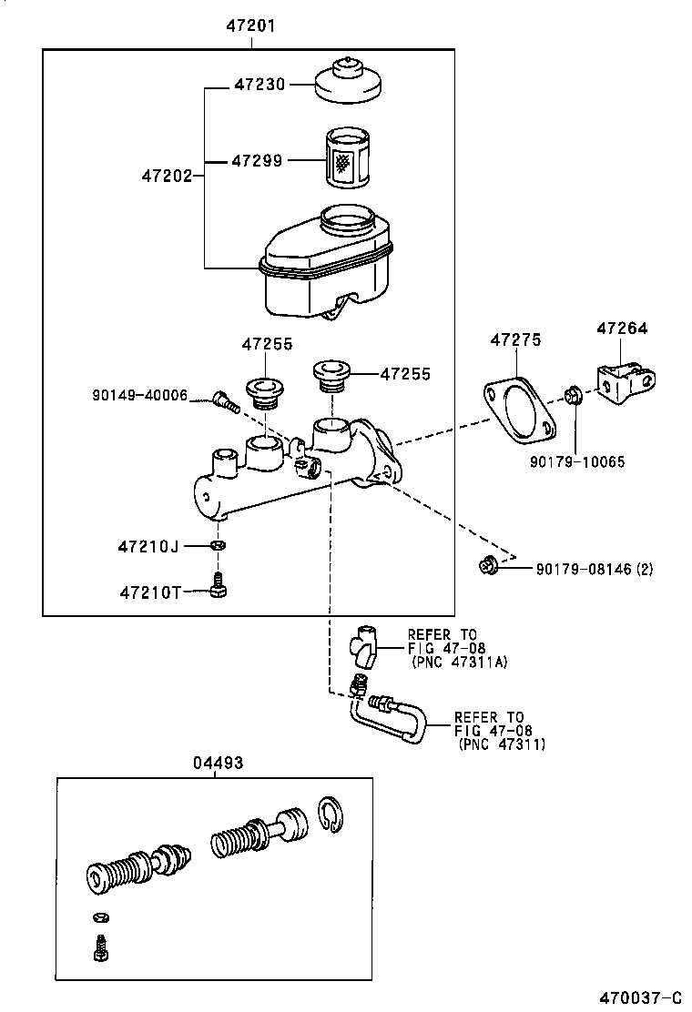  ES300 |  BRAKE MASTER CYLINDER