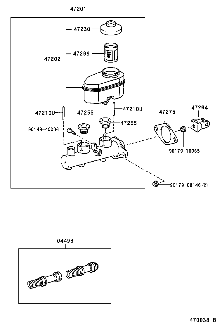  ES300 |  BRAKE MASTER CYLINDER