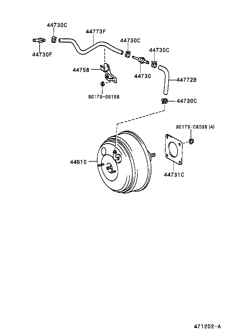  ES300 |  BRAKE BOOSTER VACUUM TUBE