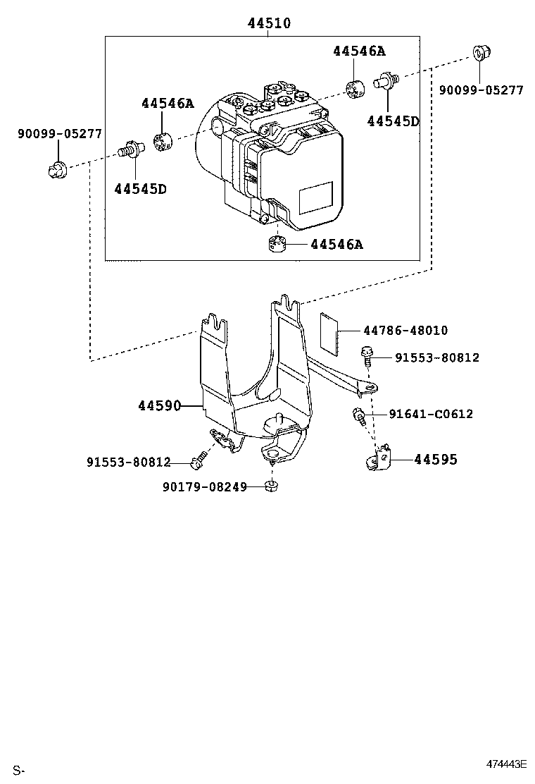  IS250 350 |  BRAKE TUBE CLAMP