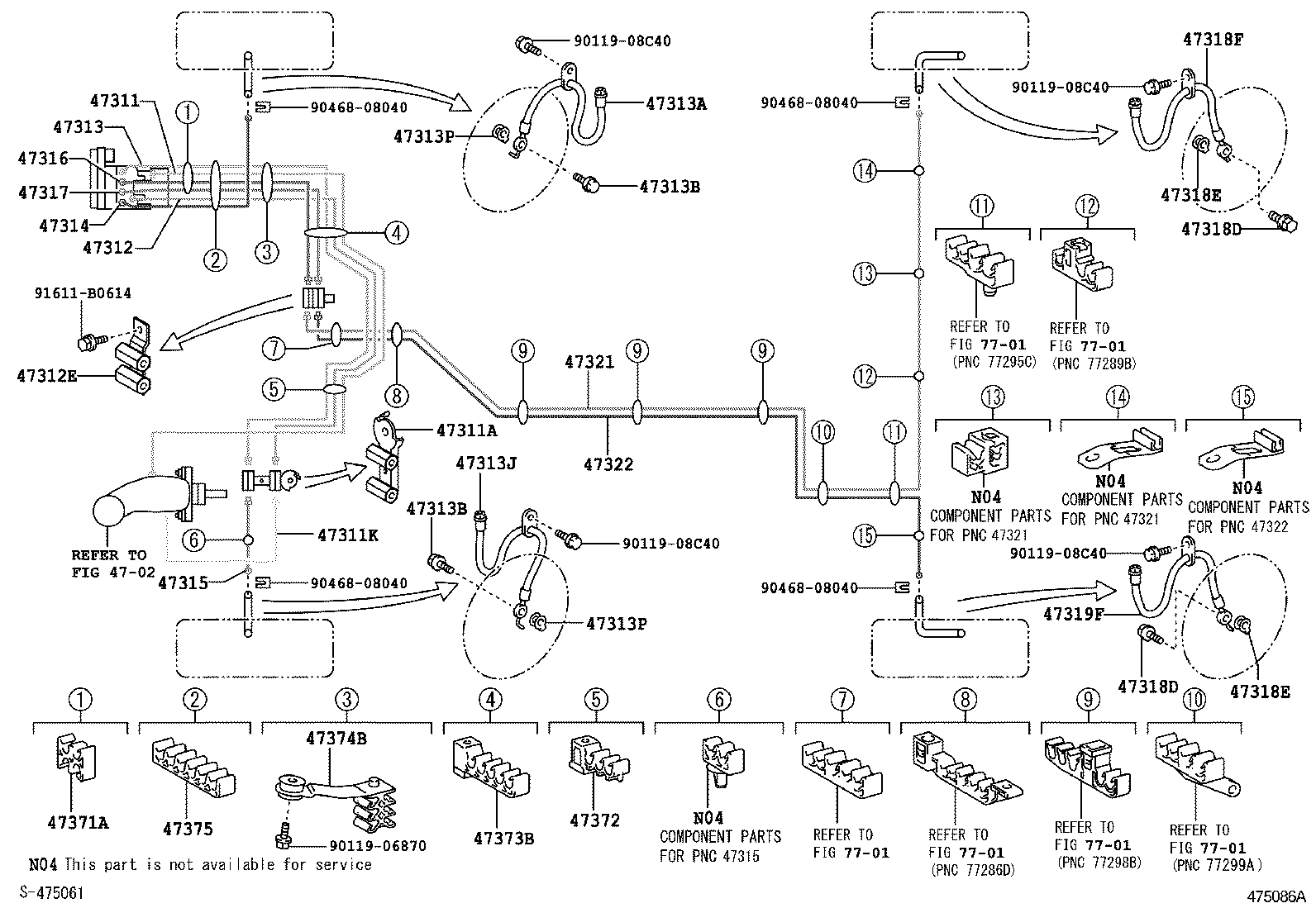  ES350 |  BRAKE TUBE CLAMP