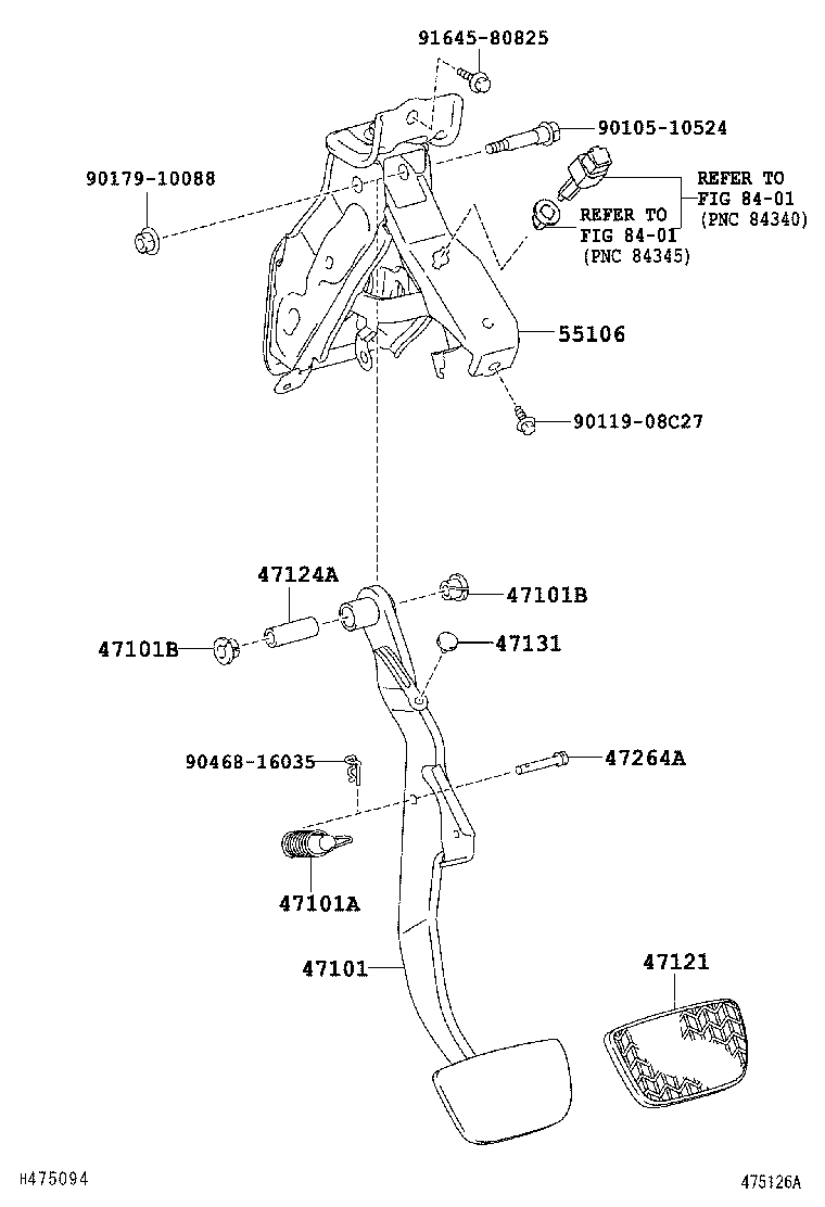  ES350 |  BRAKE PEDAL BRACKET