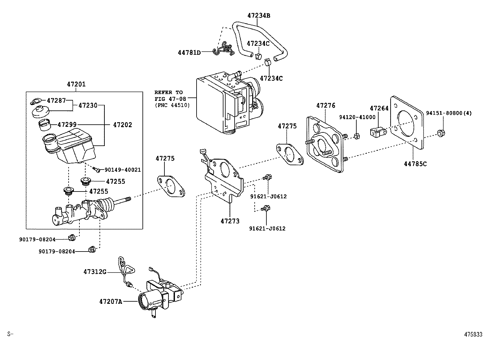  GS450H |  BRAKE MASTER CYLINDER