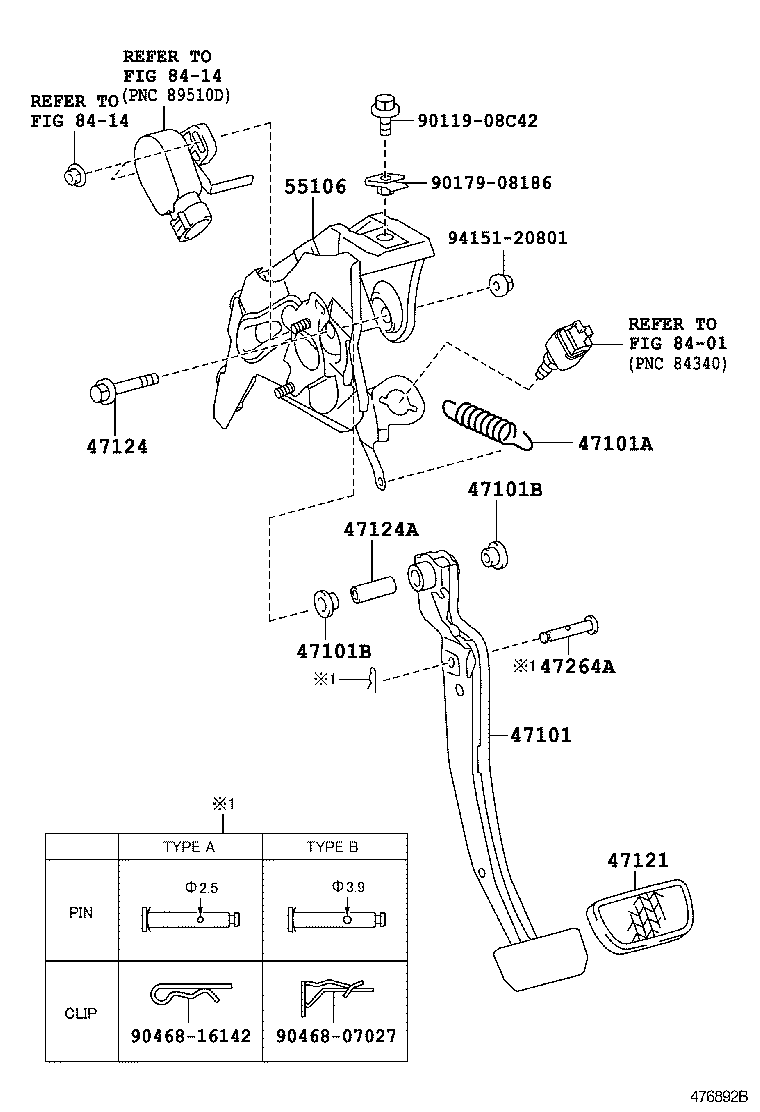  PRIUS |  BRAKE PEDAL BRACKET