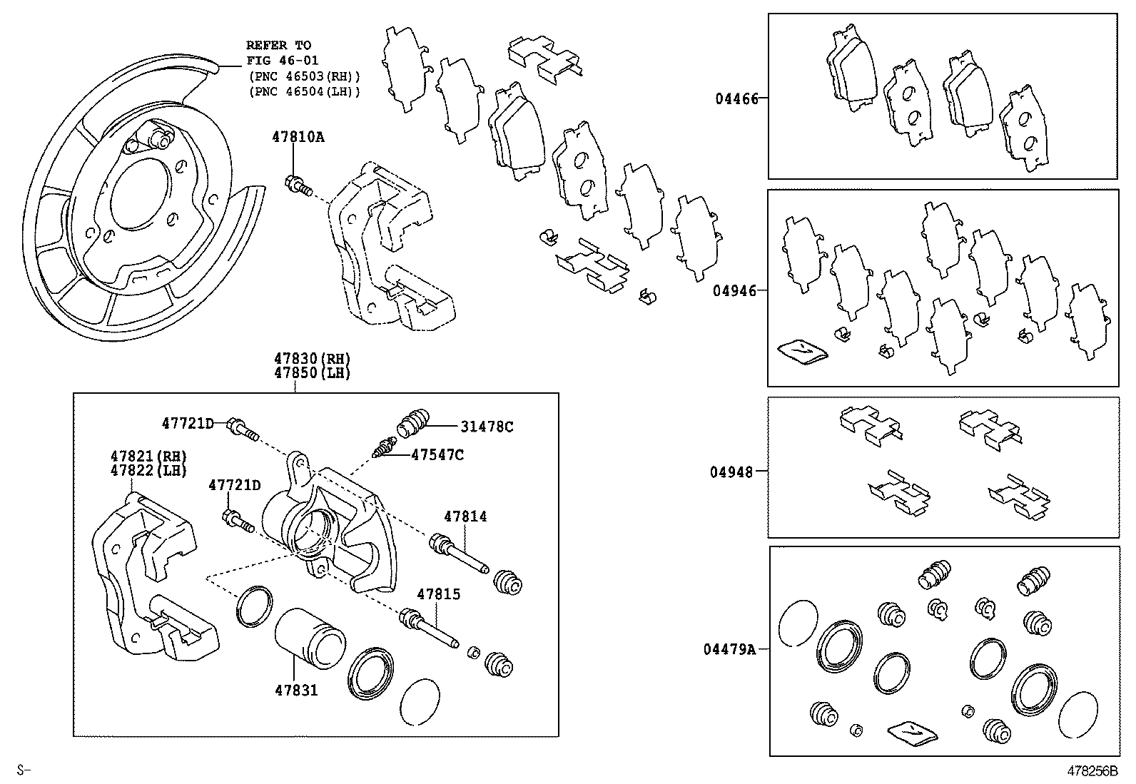  RAV4 EV |  REAR DISC BRAKE CALIPER DUST COVER