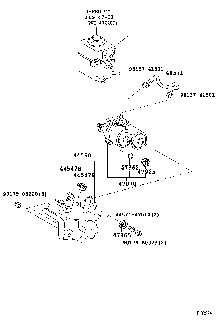  RAV4 EV |  BRAKE TUBE CLAMP