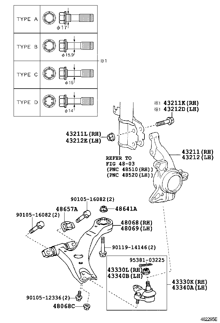  ES350 |  FRONT AXLE ARM STEERING KNUCKLE