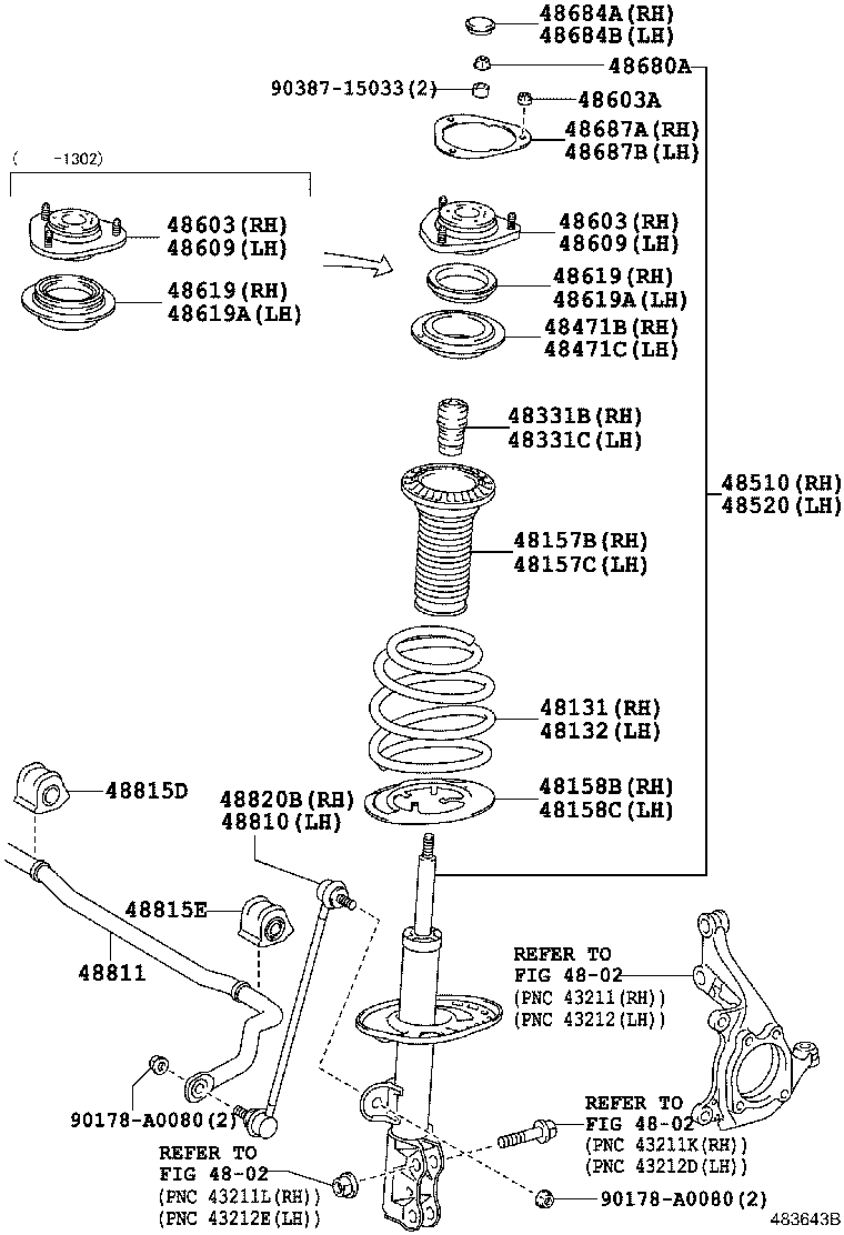  RAV4 EV |  FRONT SPRING SHOCK ABSORBER