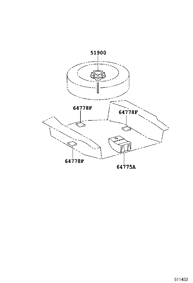  GS450H |  SPARE WHEEL CARRIER