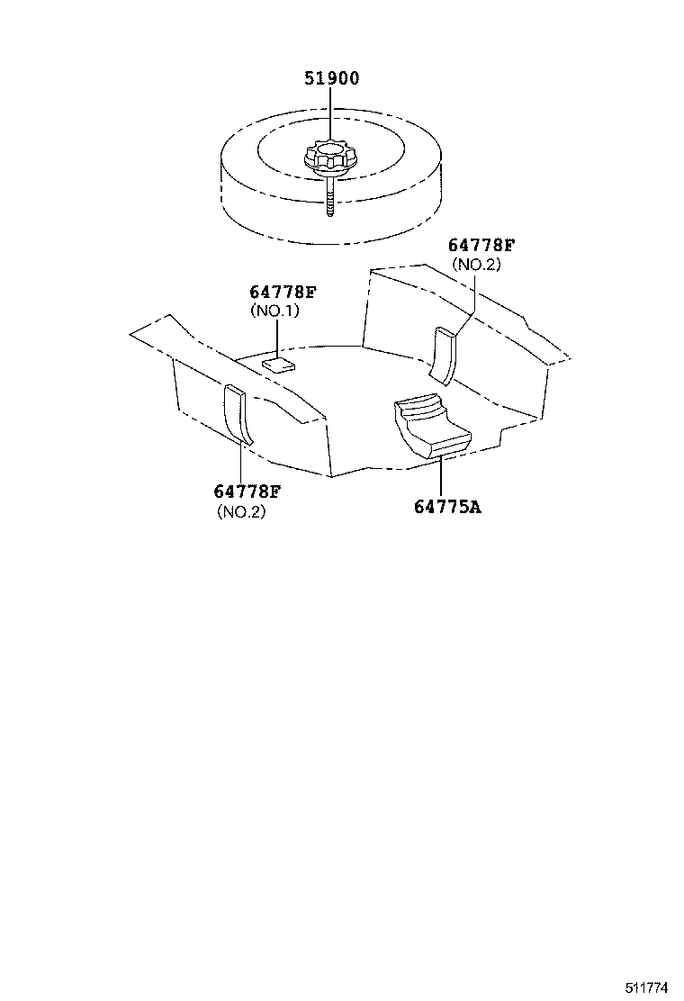  IS F |  SPARE WHEEL CARRIER