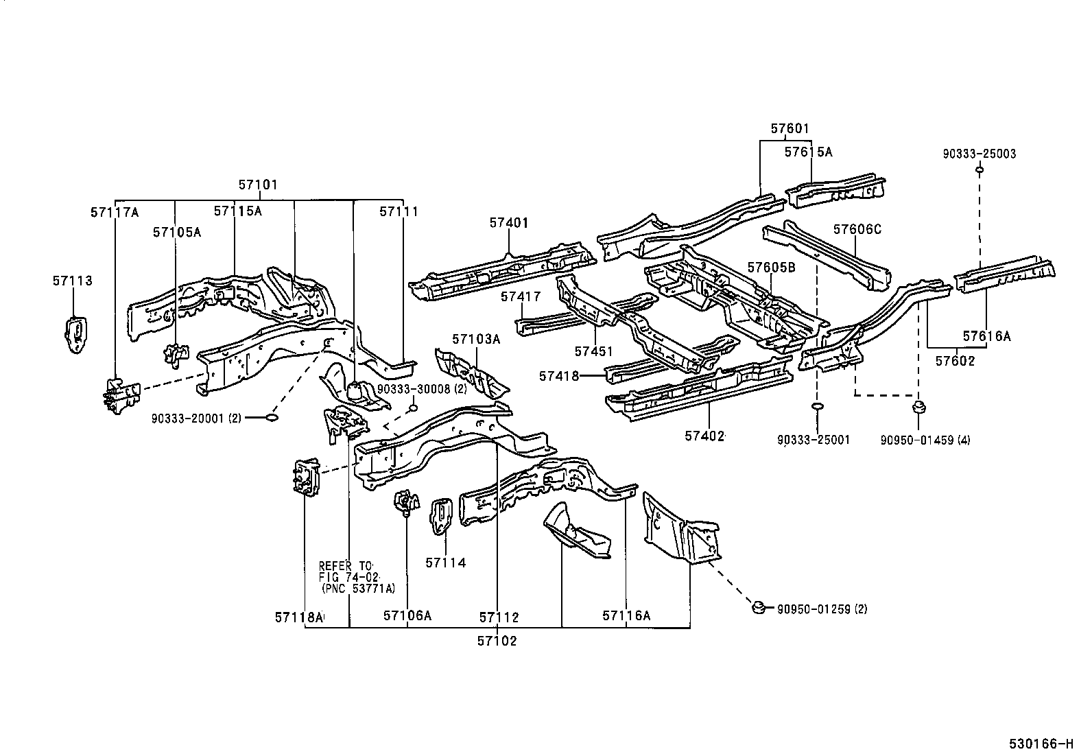  ES300 |  FLOOR SIDE MEMBER