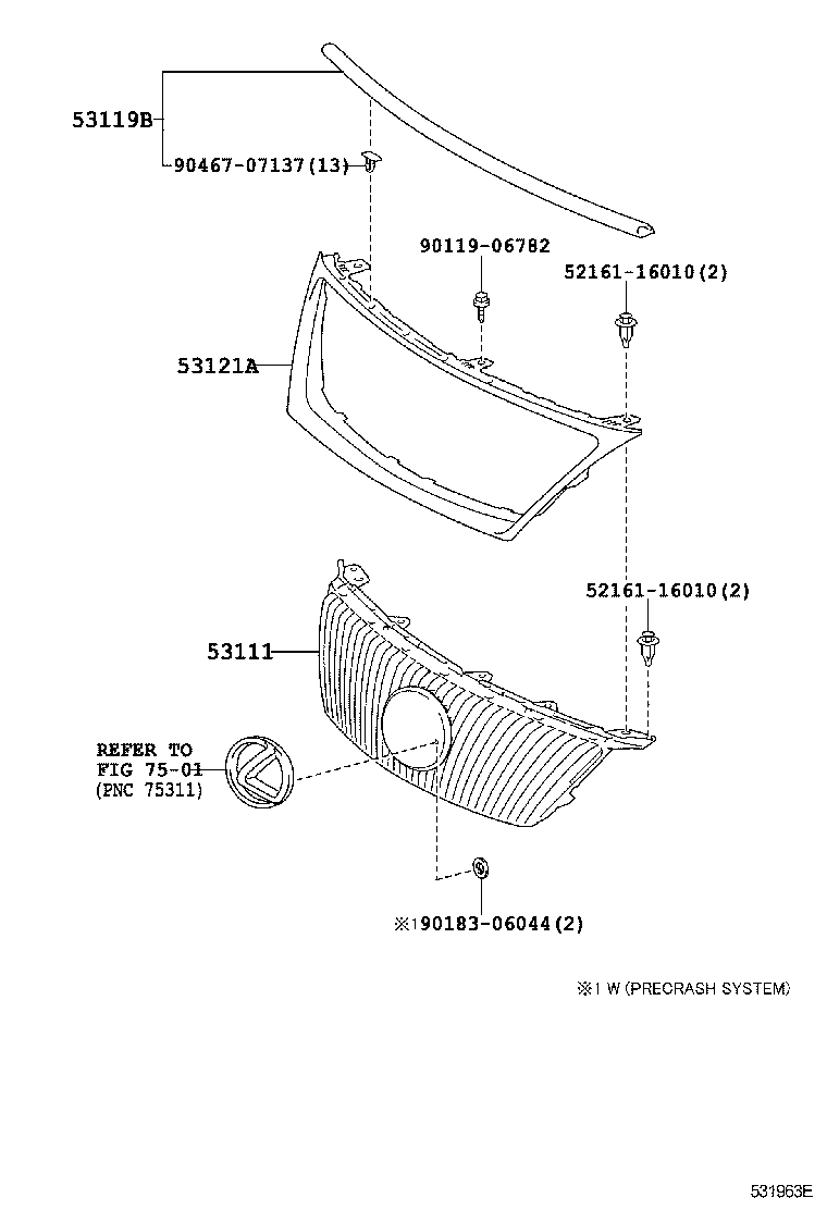  IS250 350 |  RADIATOR GRILLE