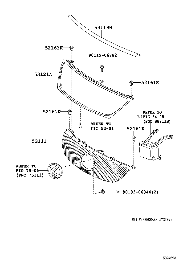  GS450H |  RADIATOR GRILLE