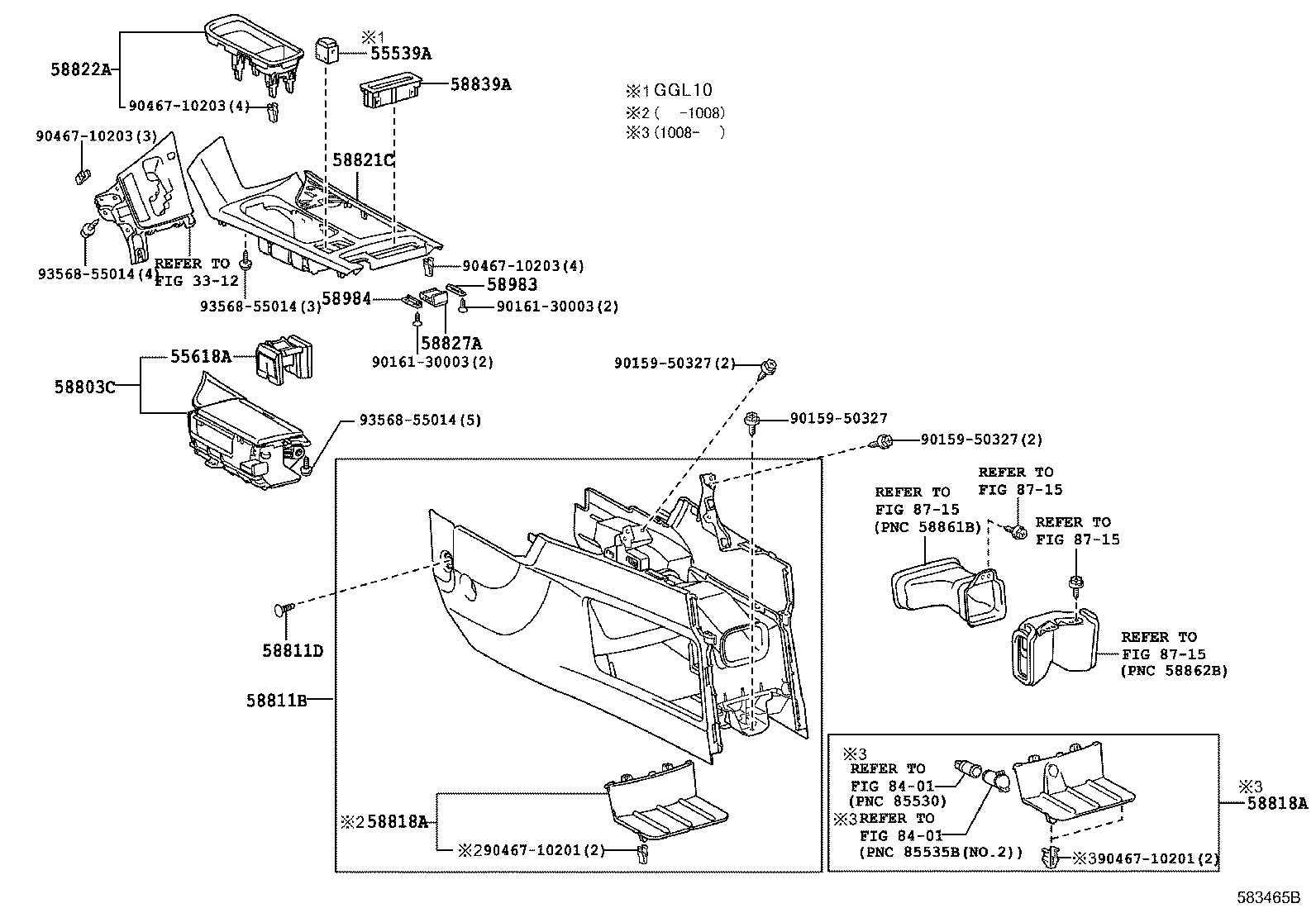  RX350 450H |  CONSOLE BOX BRACKET