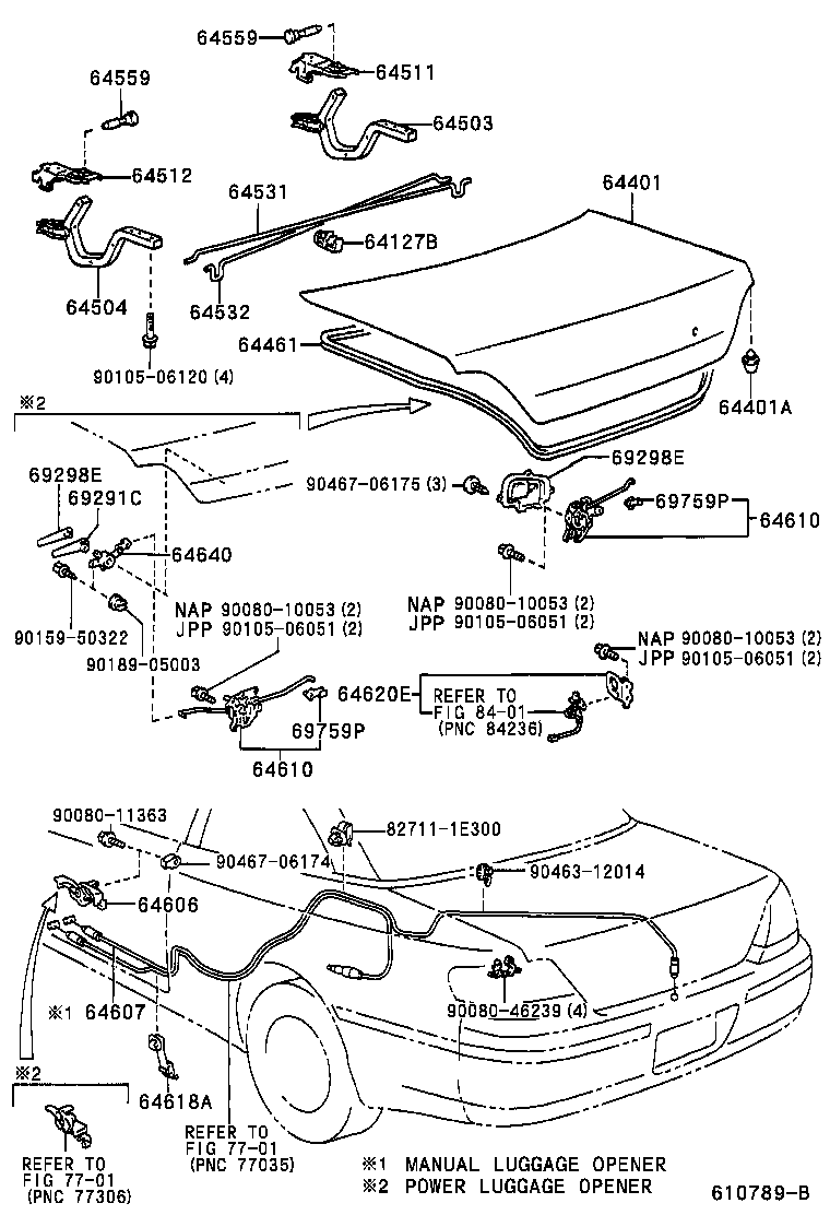  ES300 |  LUGGAGE COMPARTMENT DOOR LOCK