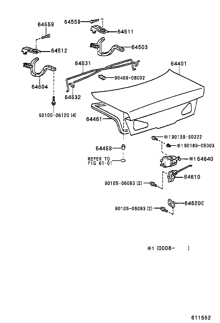  ES300 |  LUGGAGE COMPARTMENT DOOR LOCK