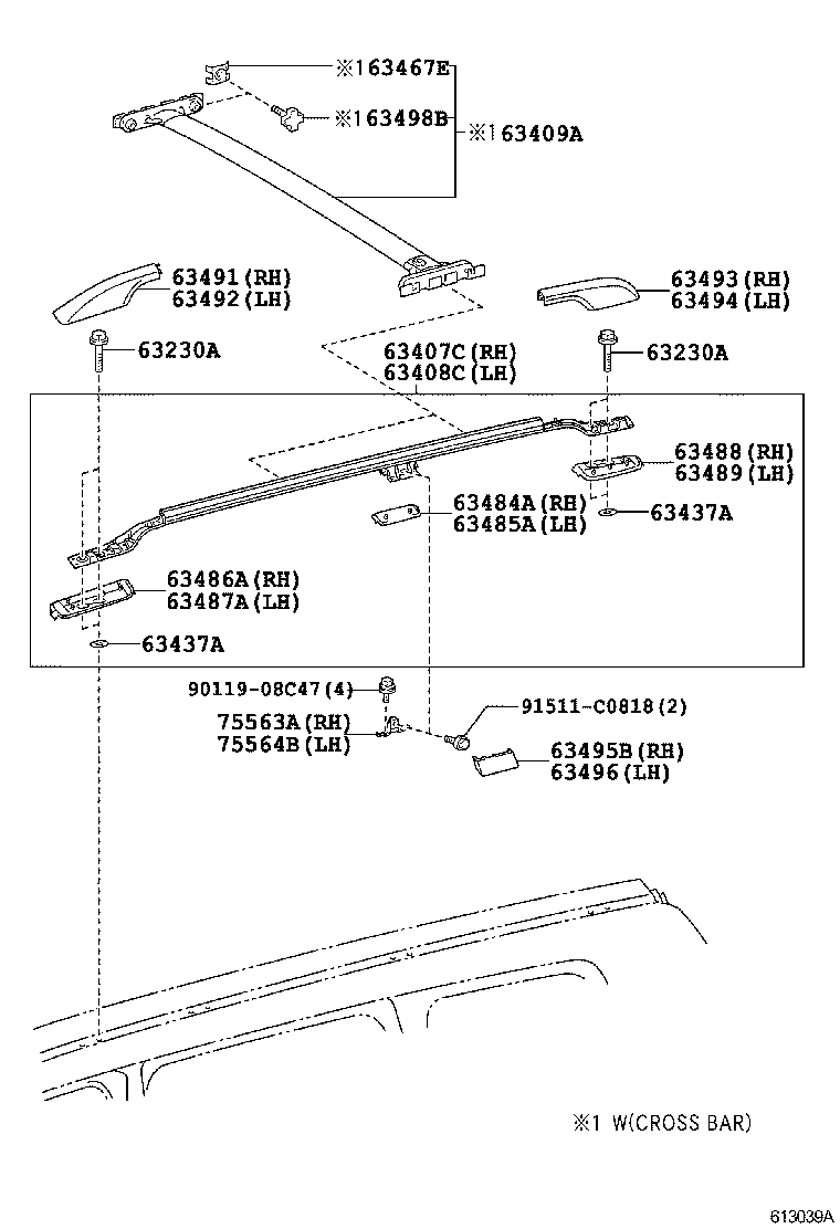  LAND CRUISER 200 |  ROOF PANEL BACK PANEL