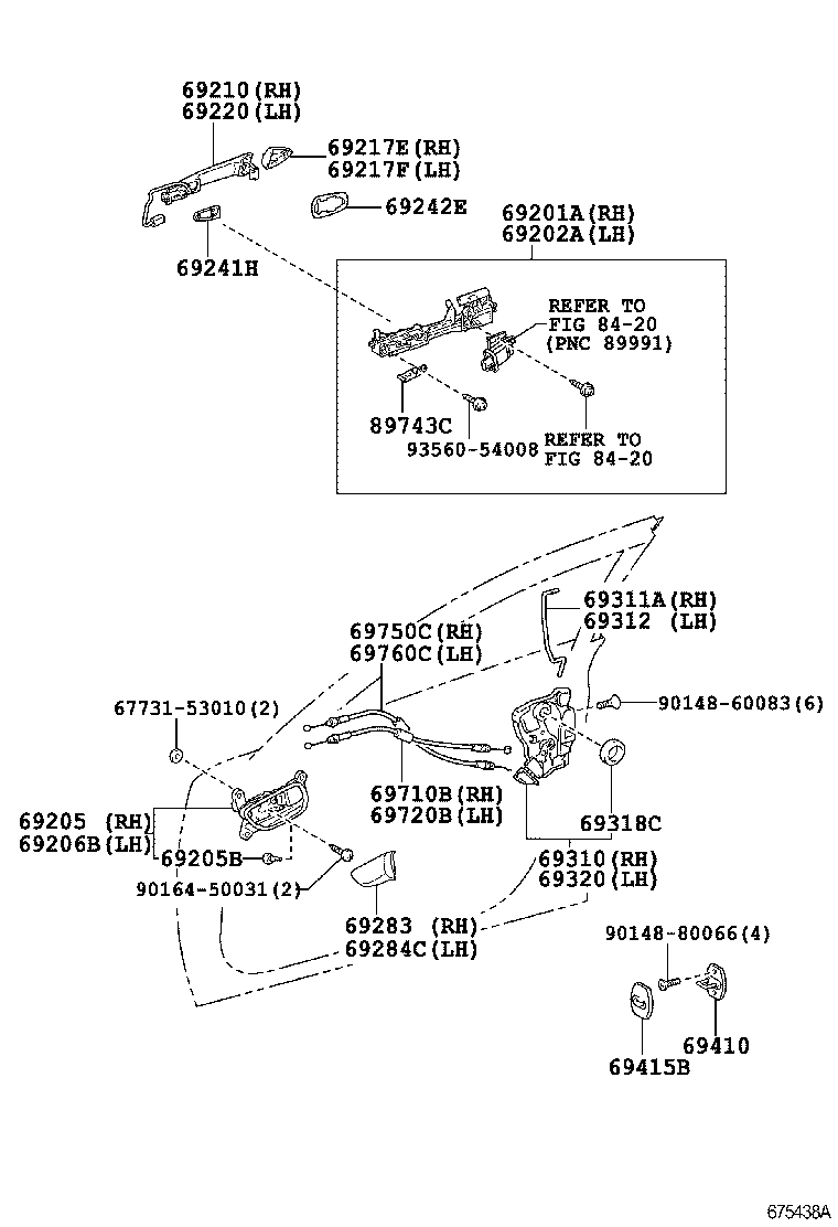  IS F |  FRONT DOOR LOCK HANDLE