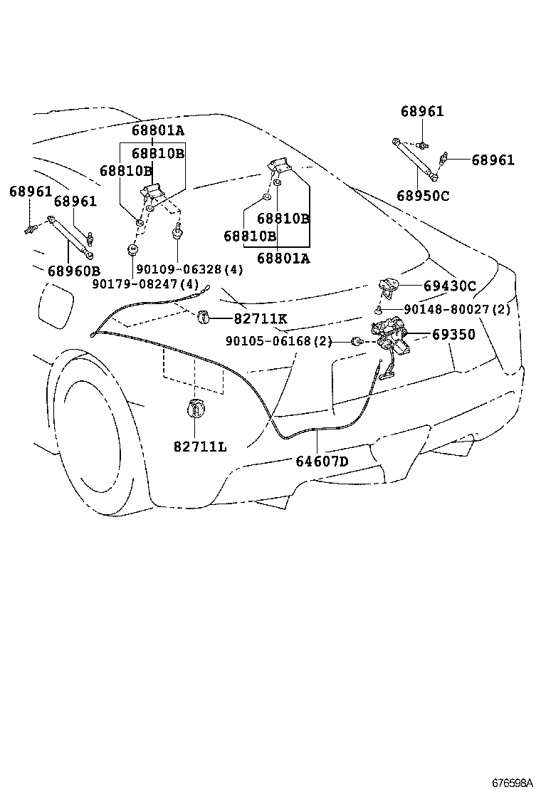  LFA |  BACK DOOR LOCK HANDLE