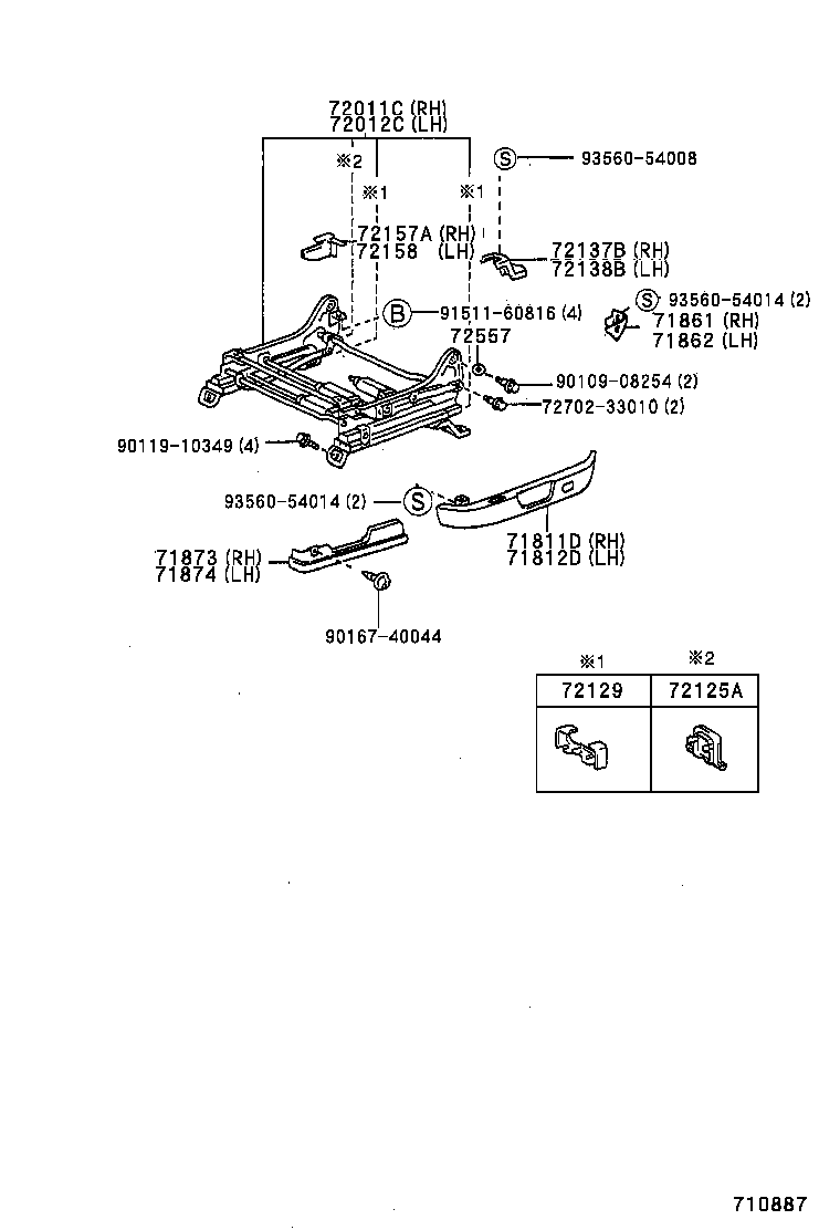  ES300 |  FRONT SEAT SEAT TRACK