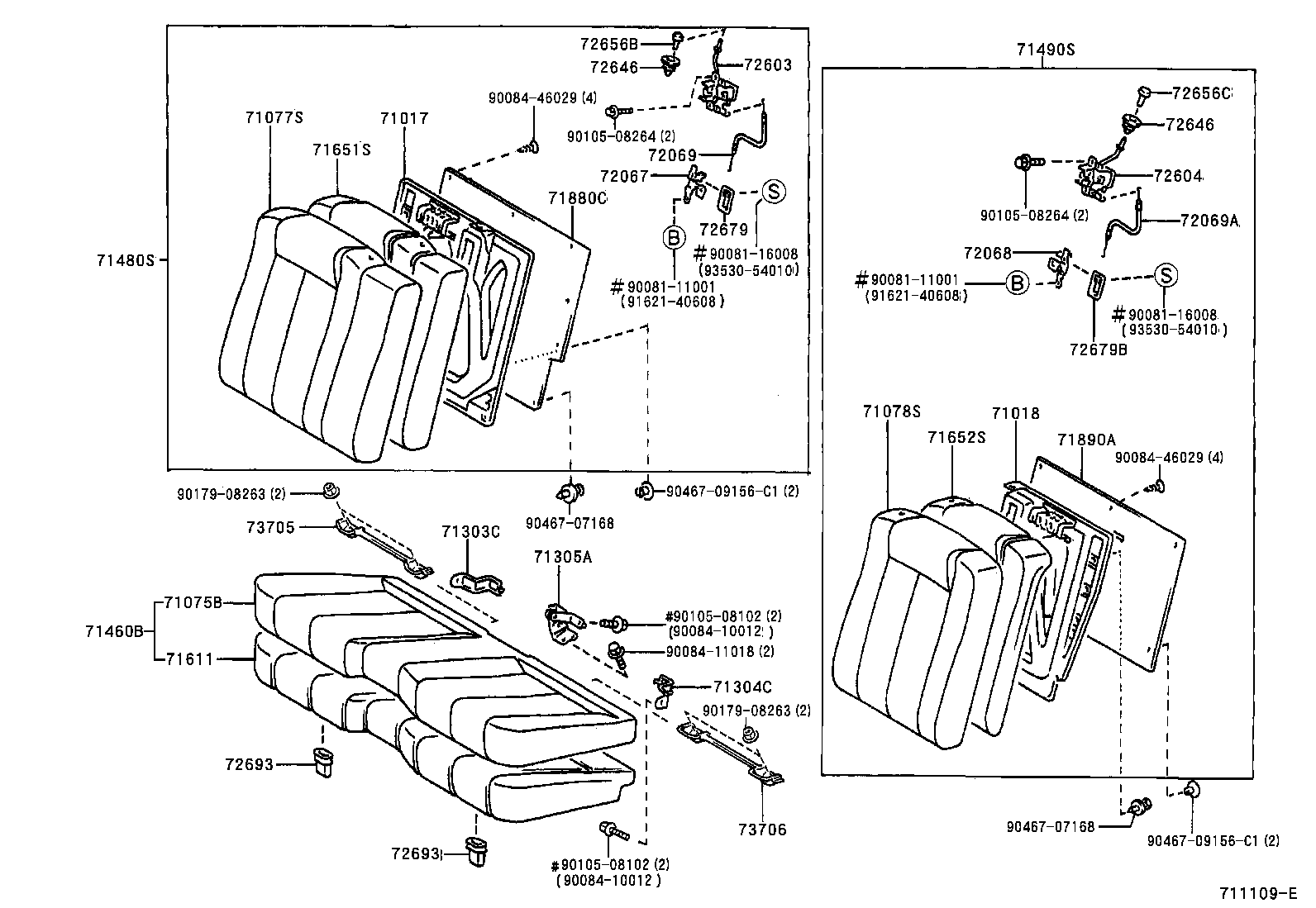  ES300 |  REAR SEAT SEAT TRACK