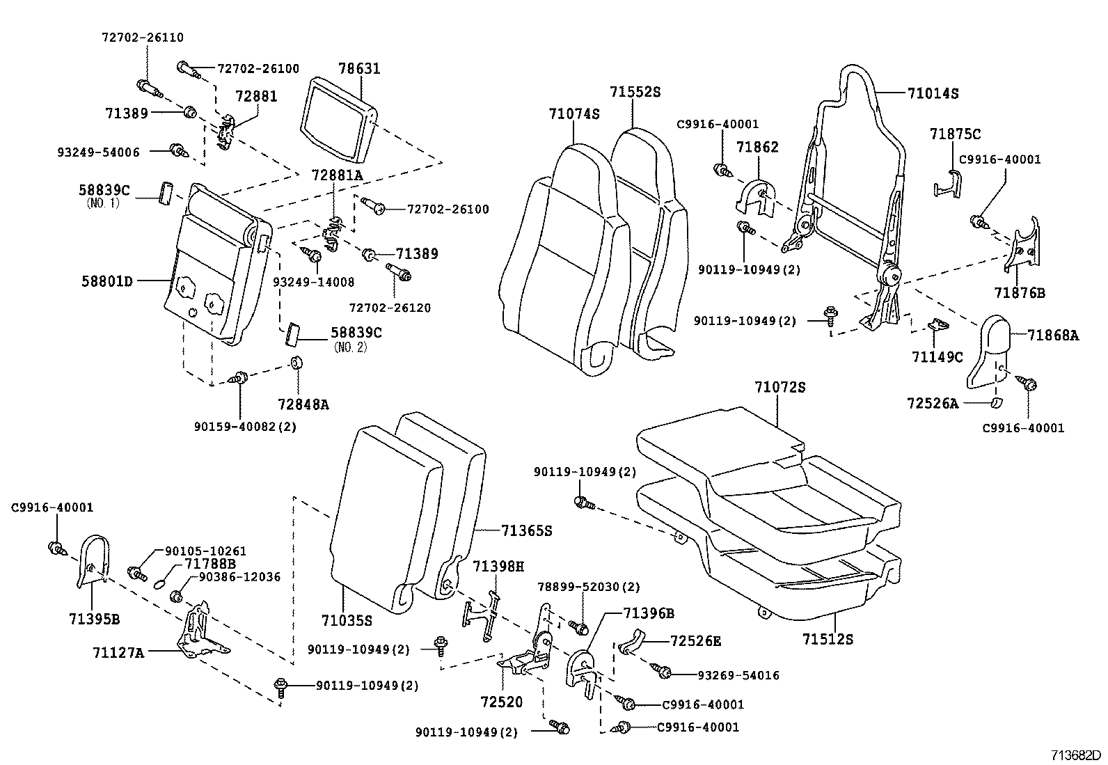  HIACE |  SEAT SEAT TRACK