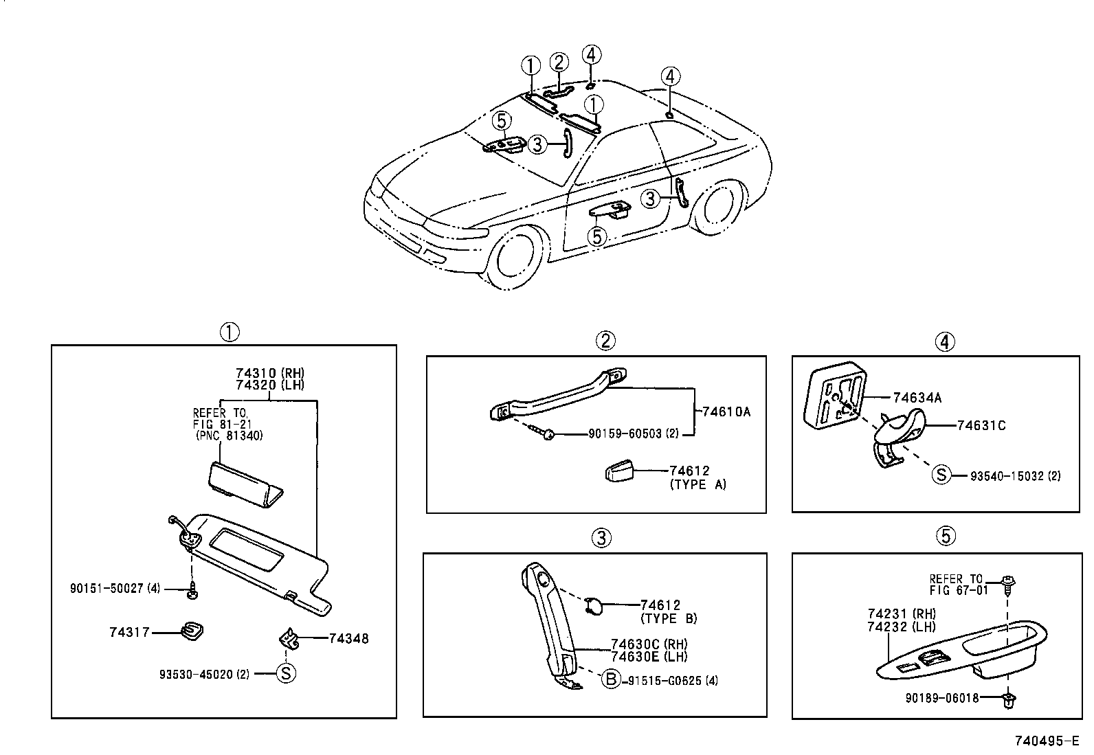  ES300 |  ARMREST VISOR